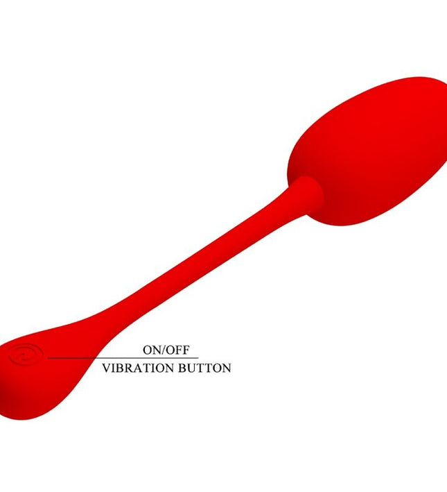 PRETTY LOVE - KNUCKER RED RECHARGEABLE VIBRATING EGG