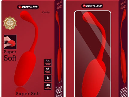 PRETTY LOVE - KNUCKER RED RECHARGEABLE VIBRATING EGG