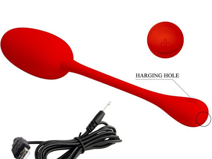 PRETTY LOVE - KNUCKER RED RECHARGEABLE VIBRATING EGG