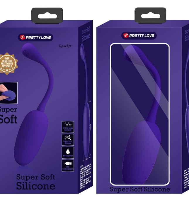PRETTY LOVE - KNUCKER PURPLE RECHARGEABLE VIBRATING EGG