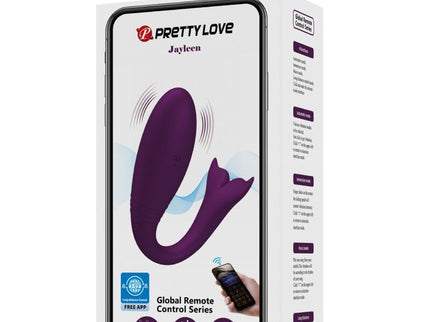 PRETTY LOVE - JAYLEEN VIBRATOR APP REMOTE CONTROL PURPLE