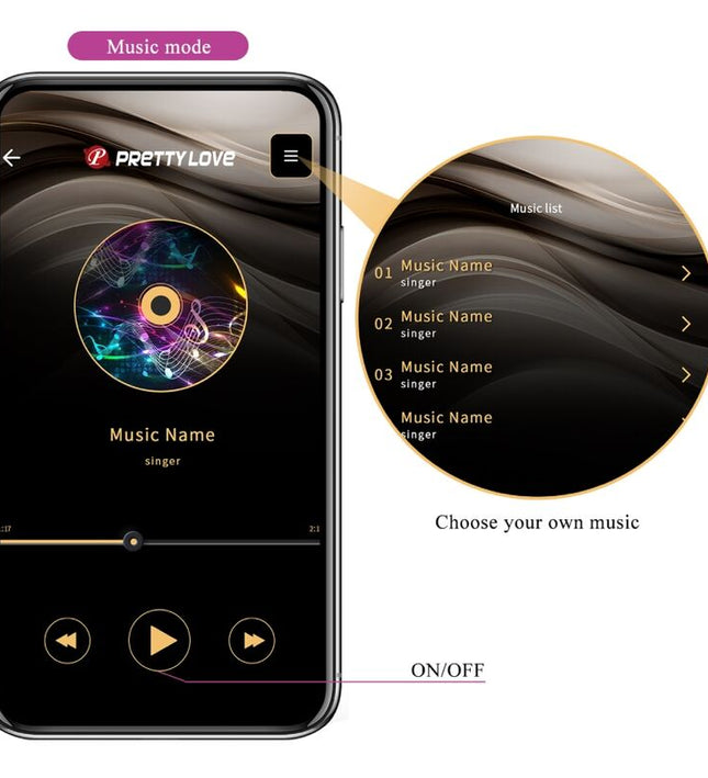 PRETTY LOVE - JAYLEEN VIBRATOR APP REMOTE CONTROL PURPLE