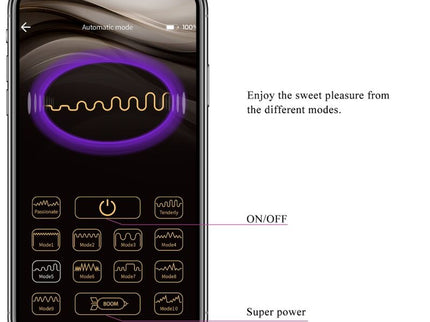 PRETTY LOVE - JAYLEEN VIBRATOR APP REMOTE CONTROL PURPLE