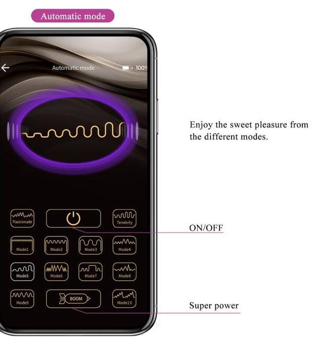 PRETTY LOVE - JAYLEEN VIBRATOR APP REMOTE CONTROL PURPLE