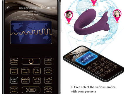 PRETTY LOVE - JAYLEEN VIBRATOR APP REMOTE CONTROL PURPLE