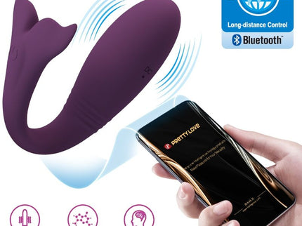 PRETTY LOVE - JAYLEEN VIBRATOR APP REMOTE CONTROL PURPLE