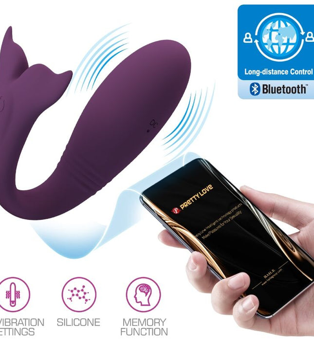 PRETTY LOVE - JAYLEEN VIBRATOR APP REMOTE CONTROL PURPLE