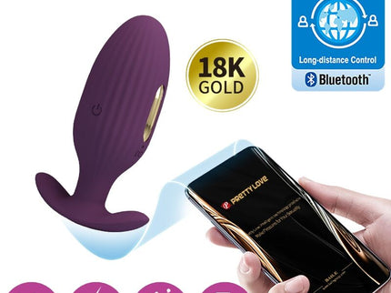 PRETTY LOVE - JEFFERSON APP CONTROLLED ANAL PLUG PURPLE