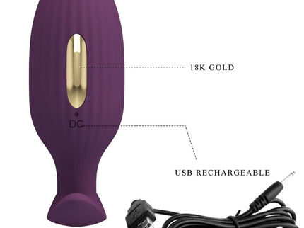 PRETTY LOVE - JEFFERSON APP CONTROLLED ANAL PLUG PURPLE