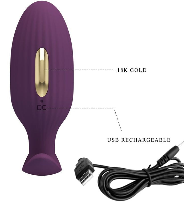PRETTY LOVE - JEFFERSON APP CONTROLLED ANAL PLUG PURPLE