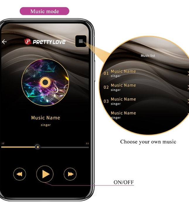 PRETTY LOVE - JEFFERSON APP CONTROLLED ANAL PLUG PURPLE