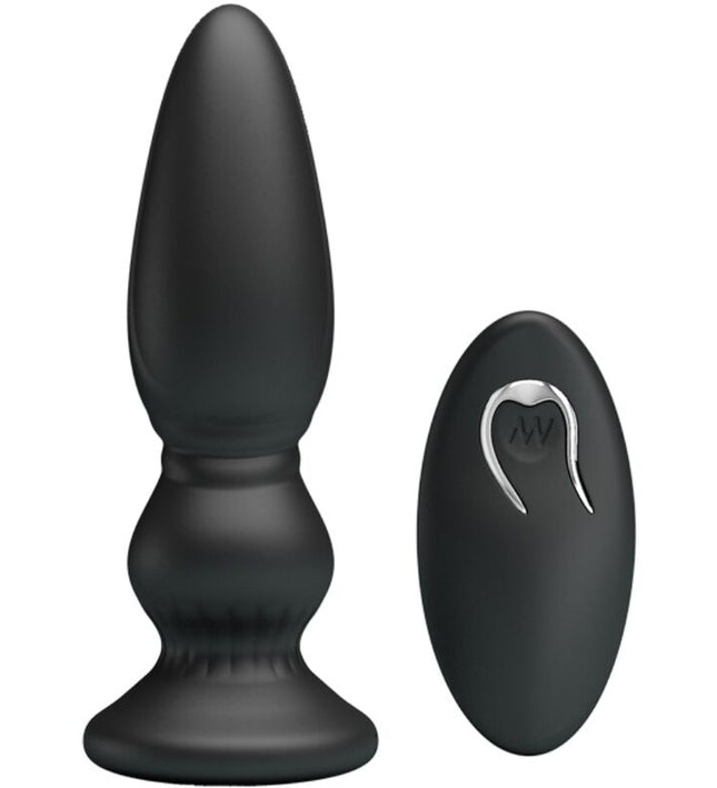 MR PLAY - POWERFUL VIBRATOR REMOTE CONTROL ANAL PLUG BLACK