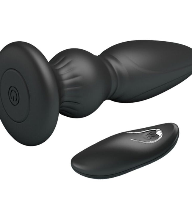 MR PLAY - POWERFUL VIBRATOR REMOTE CONTROL ANAL PLUG BLACK