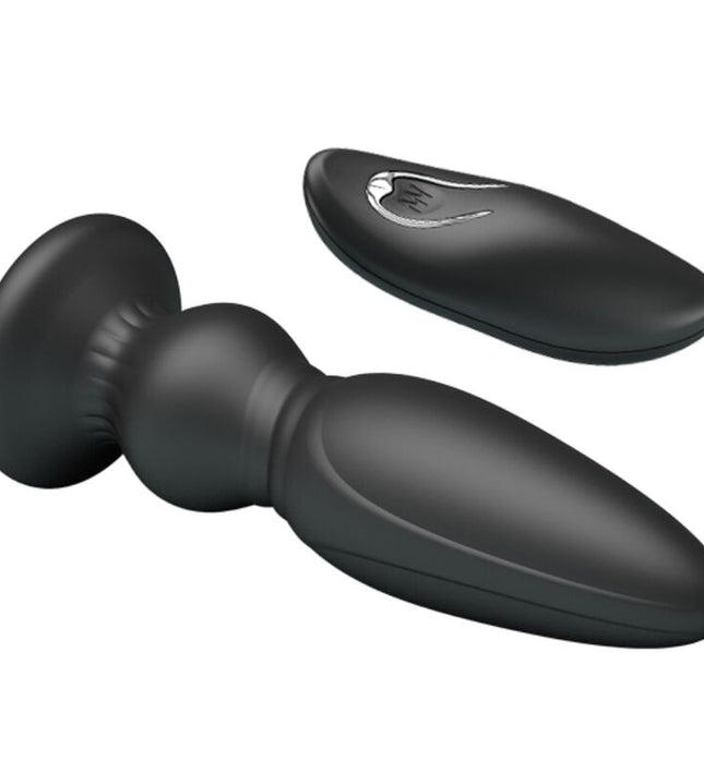 MR PLAY - POWERFUL VIBRATOR REMOTE CONTROL ANAL PLUG BLACK