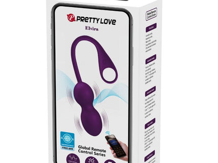 PRETTY LOVE - ELVIRA KEGEL BALLS APP REMOTE CONTROL PURPLE