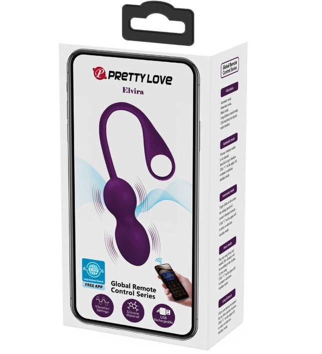 PRETTY LOVE - ELVIRA KEGEL BALLS APP REMOTE CONTROL PURPLE