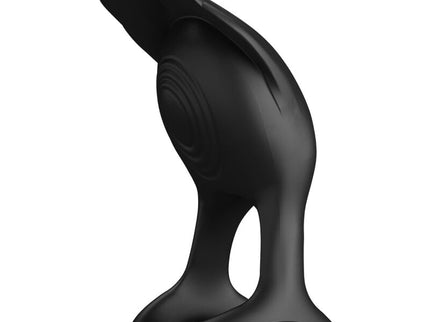 PRETTY LOVE - SILAS VIBRANT PENIS RING 7 VIBRATIONS BLACK SILICONE