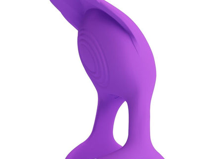 PRETTY LOVE - SILAS VIBRANT PENIS RING 7 VIBRATIONS PURPLE SILICONE
