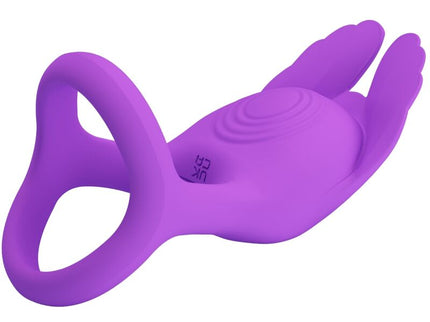 PRETTY LOVE - SILAS VIBRANT PENIS RING 7 VIBRATIONS PURPLE SILICONE