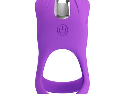 PRETTY LOVE - SILAS VIBRANT PENIS RING 7 VIBRATIONS PURPLE SILICONE