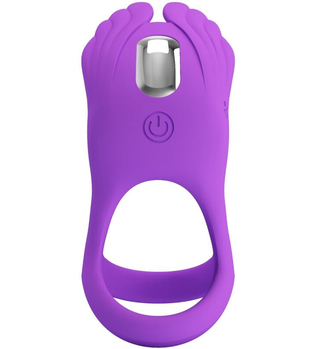 PRETTY LOVE - SILAS VIBRANT PENIS RING 7 VIBRATIONS PURPLE SILICONE