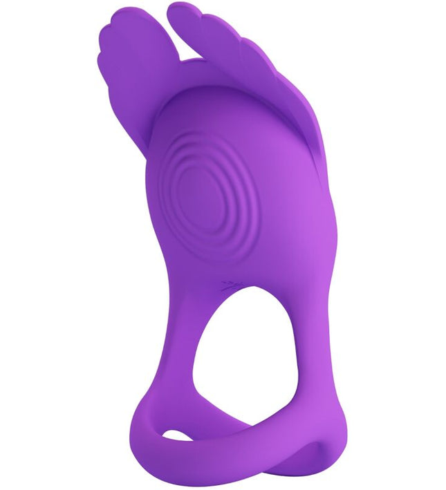 PRETTY LOVE - SILAS VIBRANT PENIS RING 7 VIBRATIONS PURPLE SILICONE