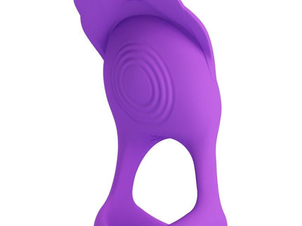PRETTY LOVE - SILAS VIBRANT PENIS RING 7 VIBRATIONS PURPLE SILICONE