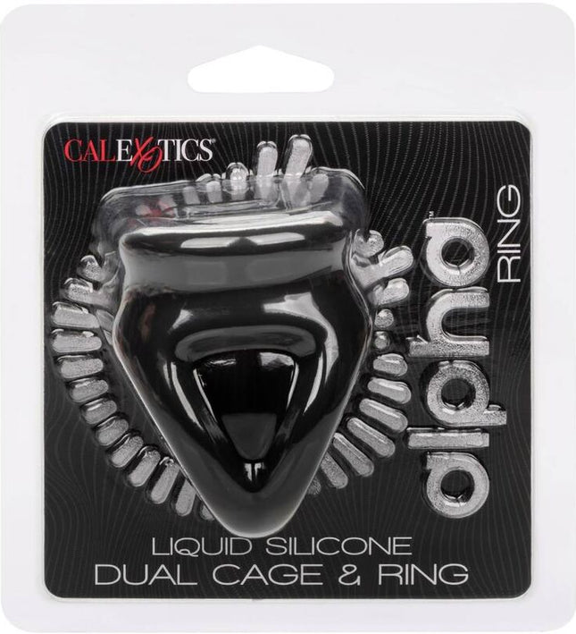 CALEXOTICS - ALPHA DUAL CAGE RING BLACK