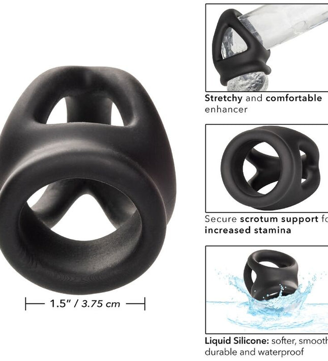 CALEXOTICS - ALPHA DUAL CAGE RING BLACK