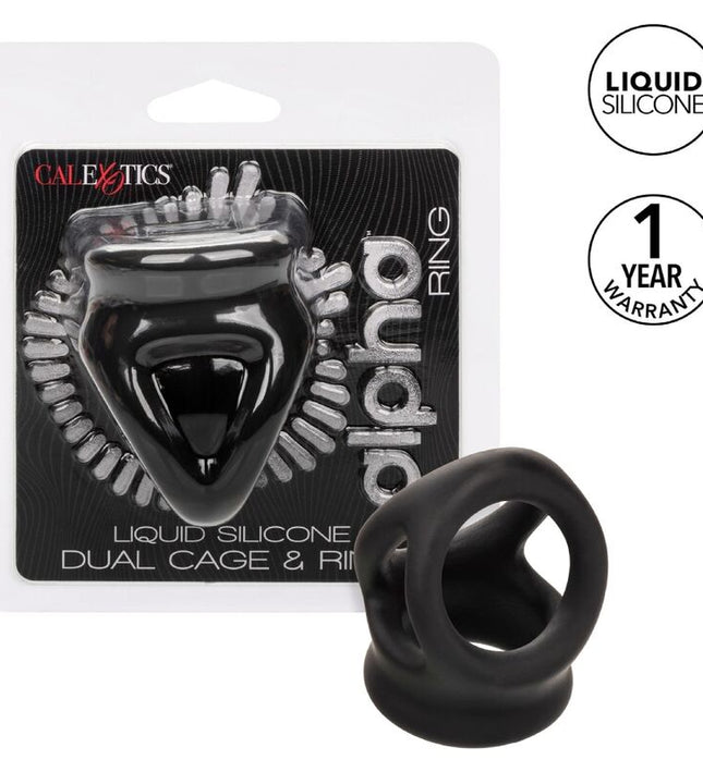 CALEXOTICS - ALPHA DUAL CAGE RING BLACK