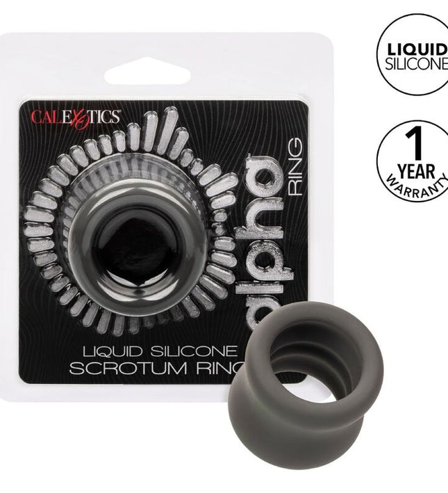 CALEXOTICS - ALPHA SCROTUM STRETCHING RING BLACK