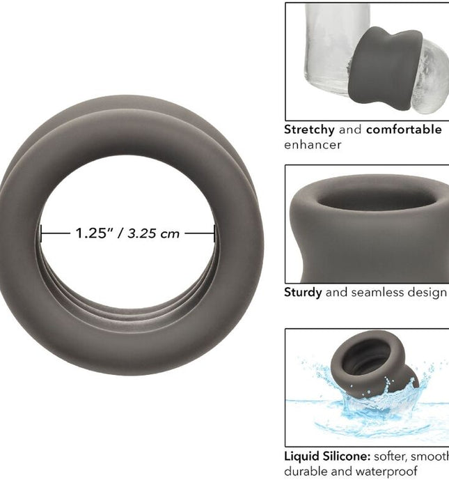 CALEXOTICS - ALPHA SCROTUM STRETCHING RING BLACK