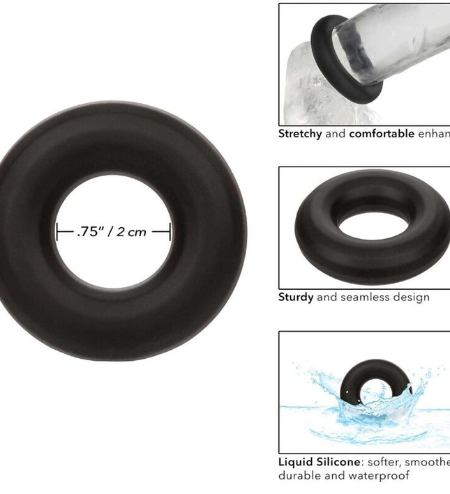 CALEXOTICS - ALPHA PROLONG MEDIUM RING BLACK