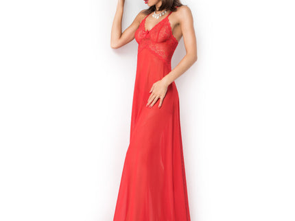 CHILIROSE - CR 3883 BABYDOLL LONG RED L/XL