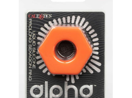 CALEXOTICS - ALPHA PROLONG SEXAGON RING ORANGE