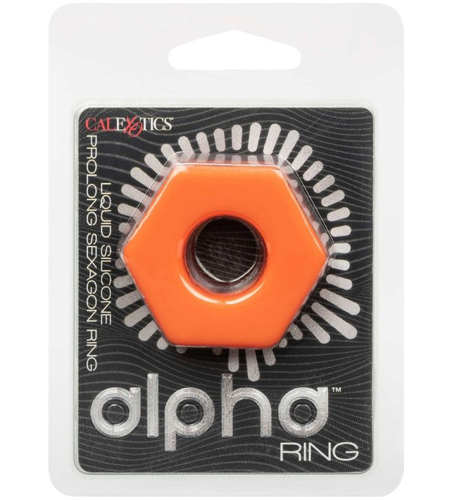 CALEXOTICS - ALPHA PROLONG SEXAGON RING ORANGE