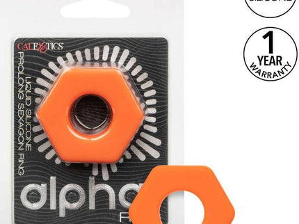 CALEXOTICS - ALPHA PROLONG SEXAGON RING ORANGE