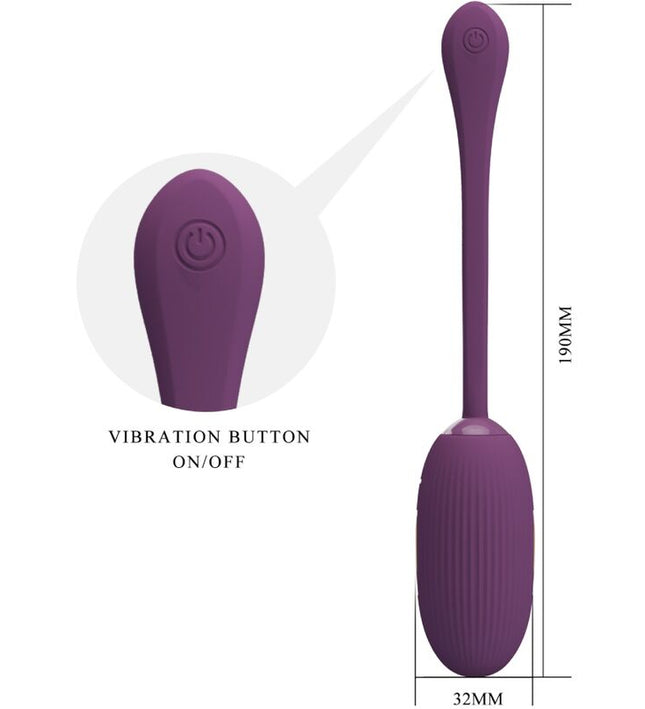 PRETTY LOVE - DOREEN PURPLE RECHARGEABLE VIBRATING EGG