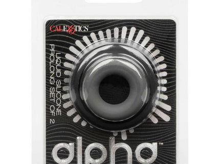 CALEXOTICS - ALPHA PROLONG SET OF 2 RING GREY