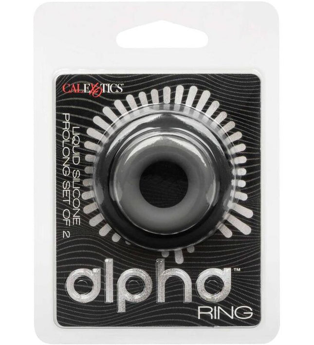 CALEXOTICS - ALPHA PROLONG SET OF 2 RING GREY