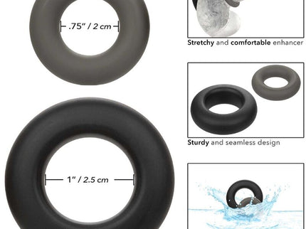 CALEXOTICS - ALPHA PROLONG SET OF 2 RING GREY