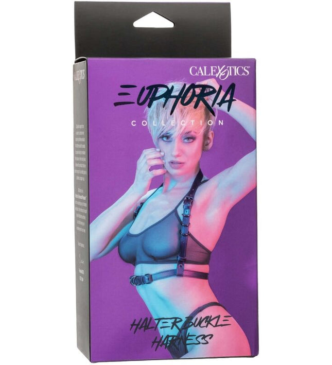 CALEXOTICS - EUPHORIA HALTER BUCKLE HARNESS BLACK