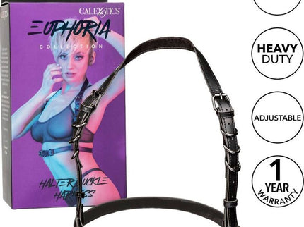 CALEXOTICS - EUPHORIA HALTER BUCKLE HARNESS BLACK