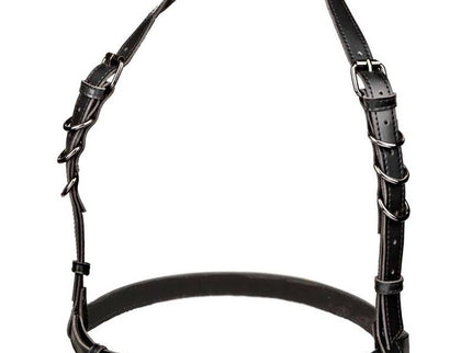 CALEXOTICS - EUPHORIA PLUS SIZE HALTER BUCKLE HARNESS BLACK