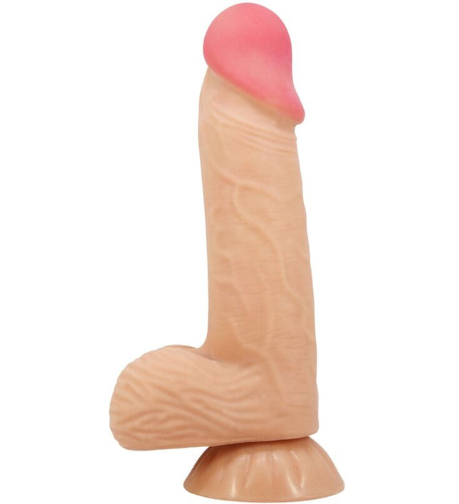 PRETTY LOVE - SLIDING SKIN SERIES REALISTIC DILDO WITH SLIDING SKIN SUCTION CUP 20.6 CM