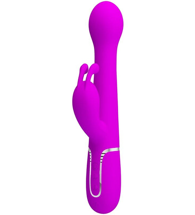 PRETTY LOVE - DEJON RABBIT VIBRATOR 3 IN 1 MULTIFUNCTION VIOLET
