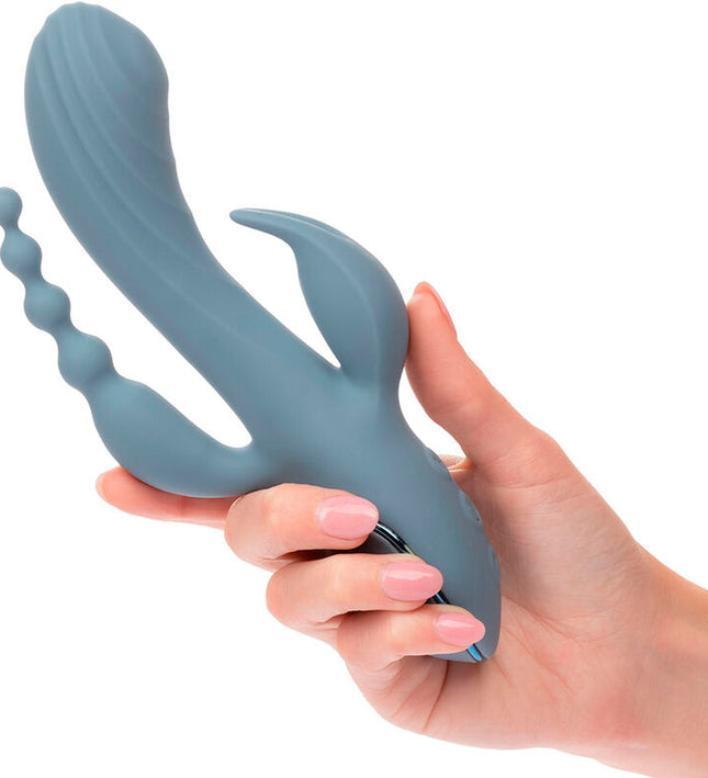 CALEXOTICS - VIBRATOR TRIPLE ECSTASY GREY