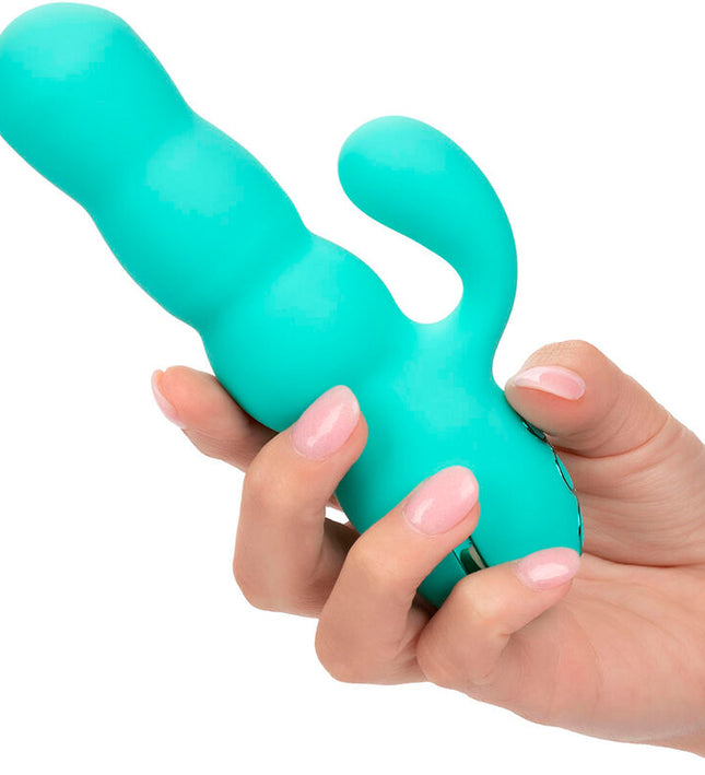 CALEXOTICS - DEL MAR DIVA VIBRATOR RABBIR AQUA GREEN BY CALIFORNIA DREAMING
