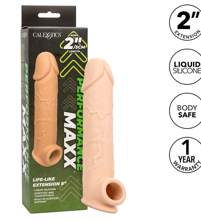 CALEXOTICS - PERFORMANCE MAXX LIFE-LIKE EXTENSION 8 LIGHT SKIN