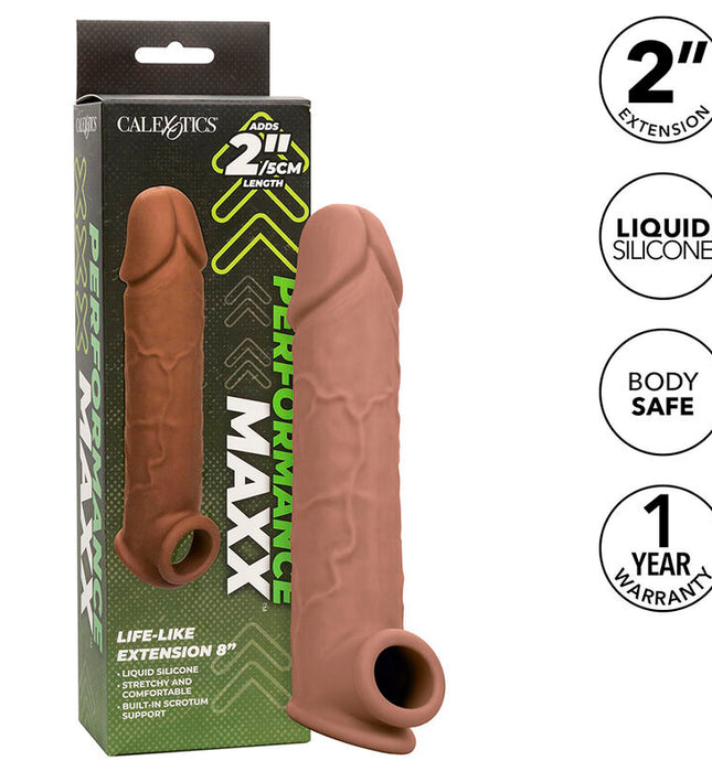 CALEXOTICS - PERFORMANCE MAXX LIFE-LIKE EXTENSION 8 BROWN SKIN